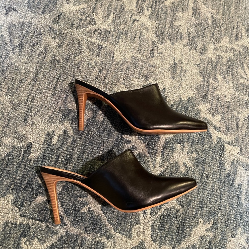Marais leather heeled mule